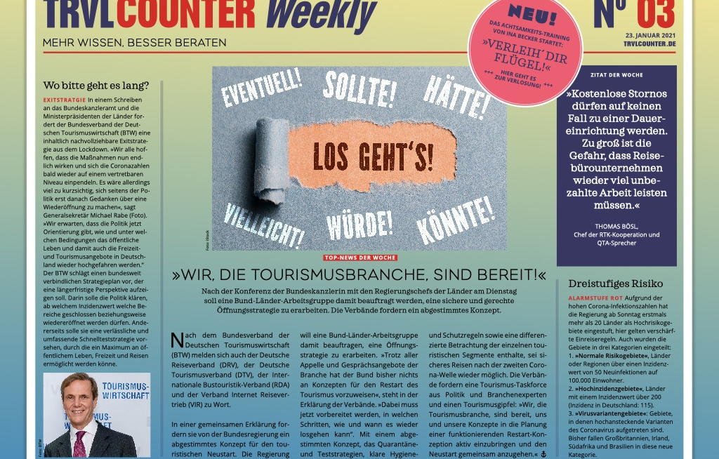 TRVL Counter WEEKLY Nr. 03 vom 23.01.2021