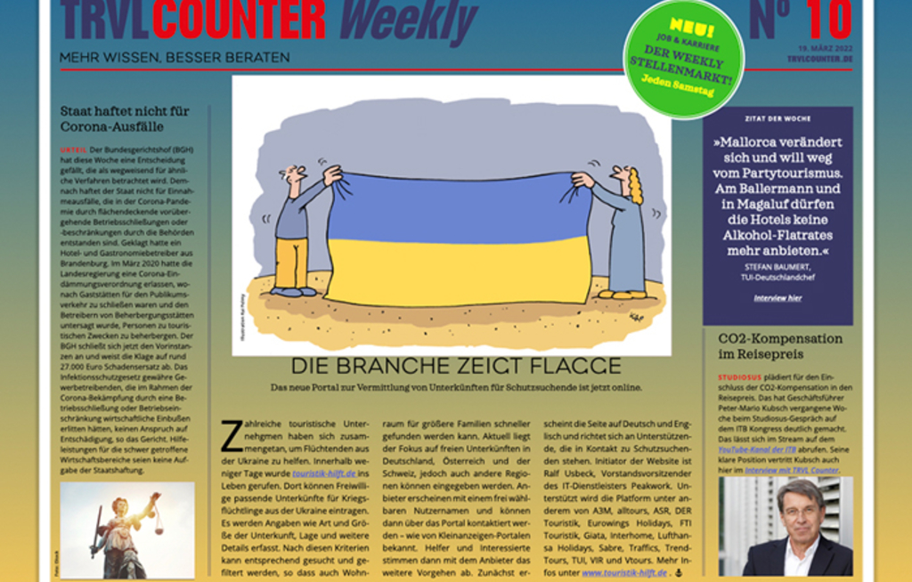 TRVL Counter WEEKLY Nr. 10 vom 19. März 2022