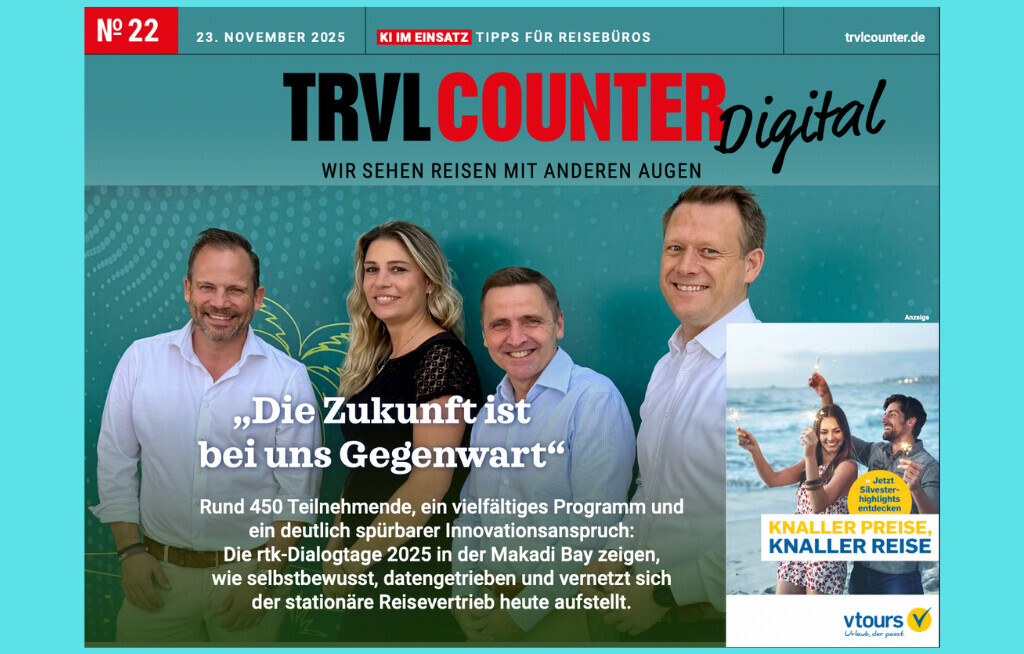 TRVL Counter DIGITAL Nr. 22 vom 23. November 2025