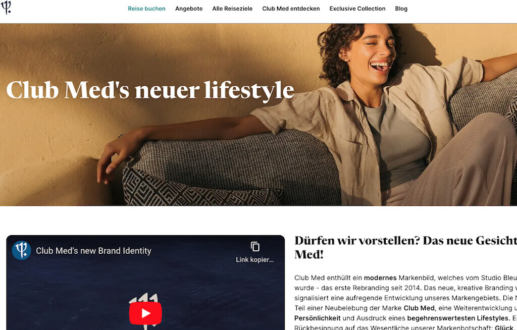 Club Med mit neuem Markenauftritt