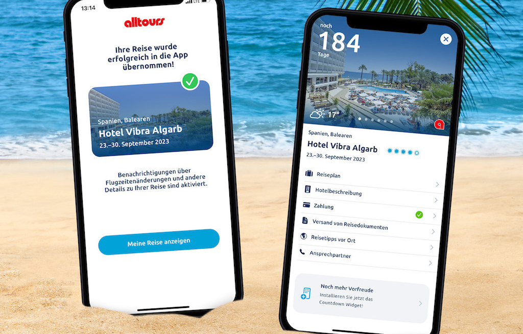 Alltours launcht eigene Reise-App