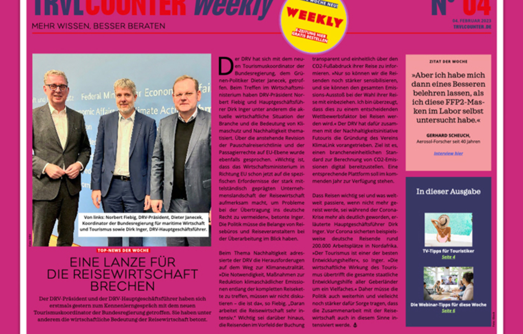 TRVL Counter WEEKLY Nr. 04 vom 04. Februar 2023