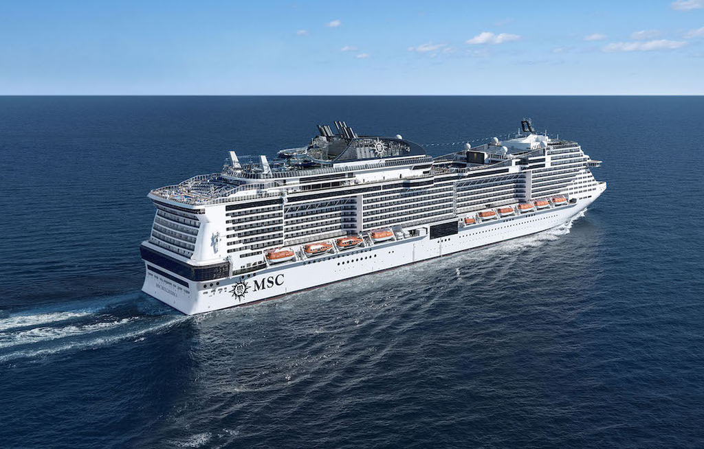 MSC Bellissima fährt auch im Winter in Japan