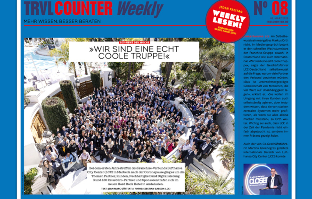 TRVL Counter WEEKLY Nr. 08 vom 03. März 2023