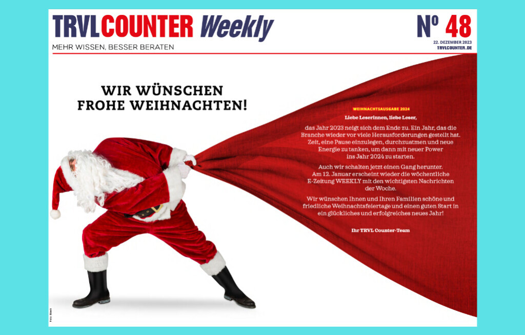 TRVL Counter WEEKLY Nr. 48 vom 22. Dezember 2023