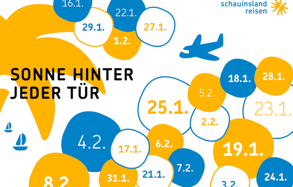 Gewinnkalender für die Reisebüros