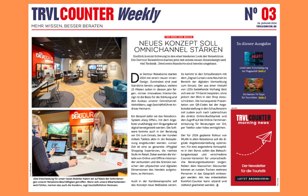 TRVL Counter WEEKLY Nr. 3 vom 26. Januar 2024