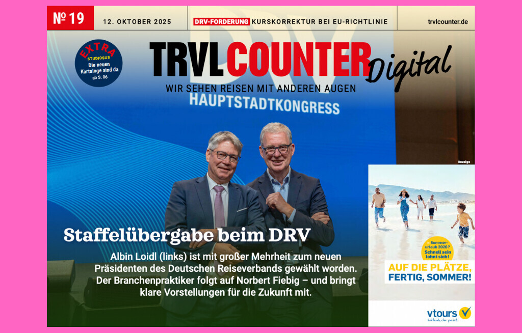 TRVL Counter DIGITAL Nr. 19 vom 12. Oktober 2025