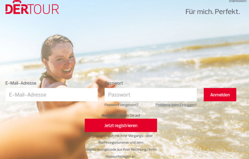 Service-Portal für Dertour freigeschaltet