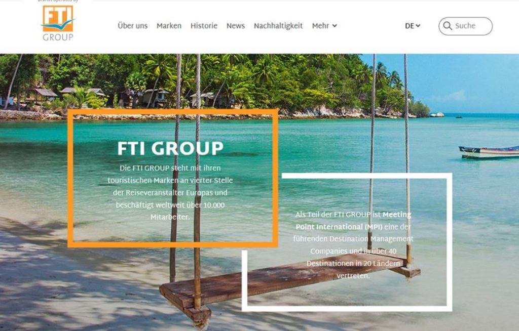Neue Website für die FTI-Gruppe
