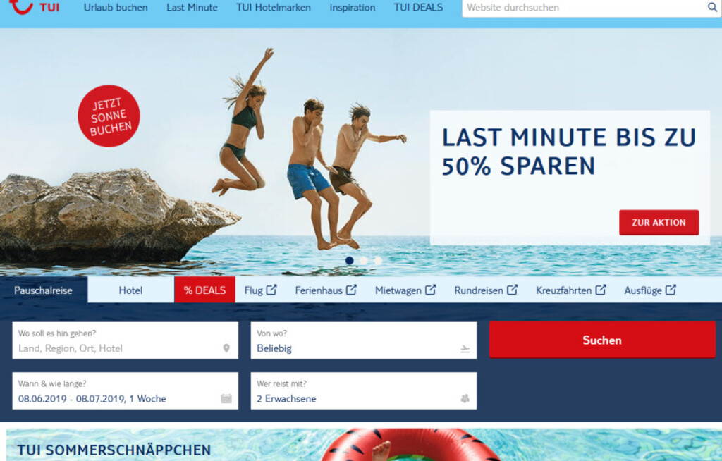 TUI.com wird Reise-Marktplatz