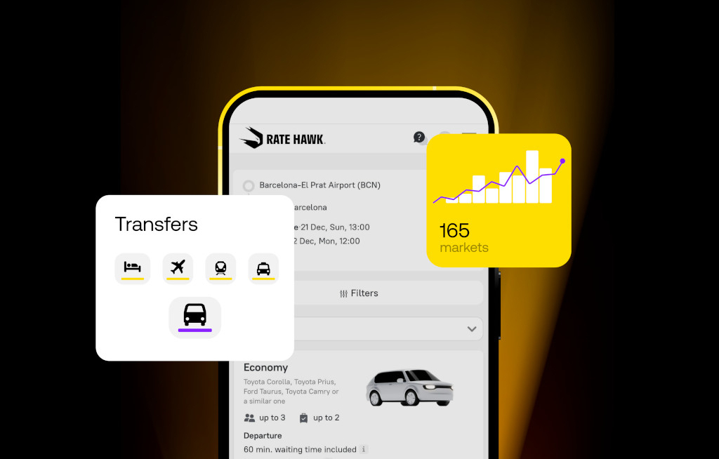 Ratehawk legt bei Transfer- und Mietwagenbuchungen weltweit zu