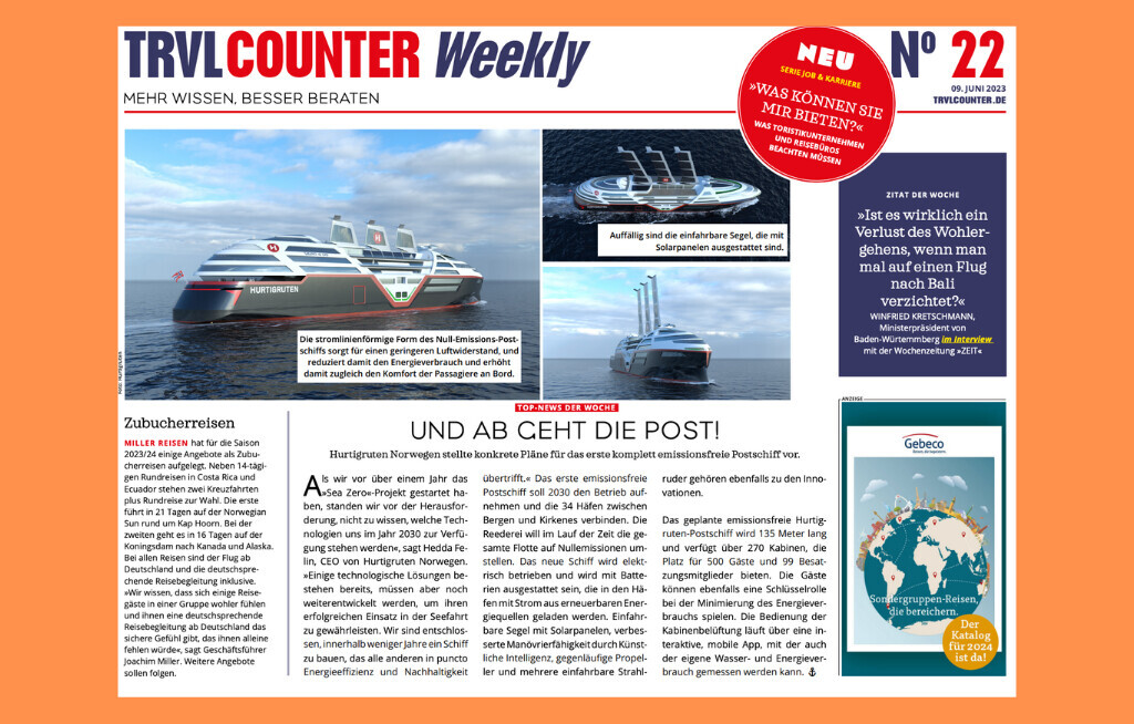 TRVL Counter WEEKLY Nr. 22 vom 09. Juni 2023