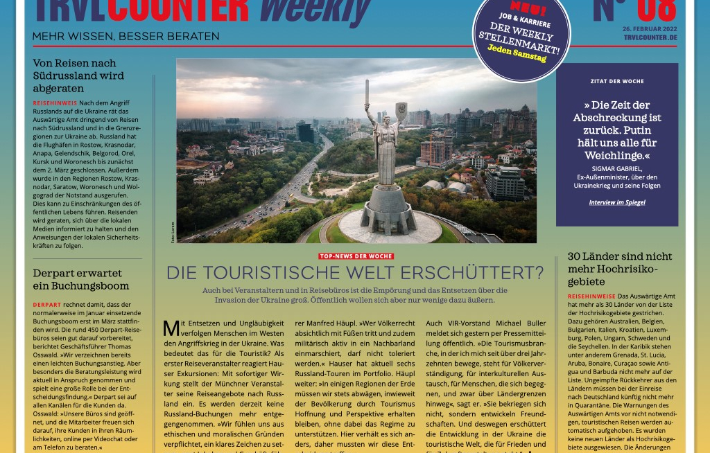 TRVL Counter WEEKLY Nr. 08 vom 26. Februar 2022
