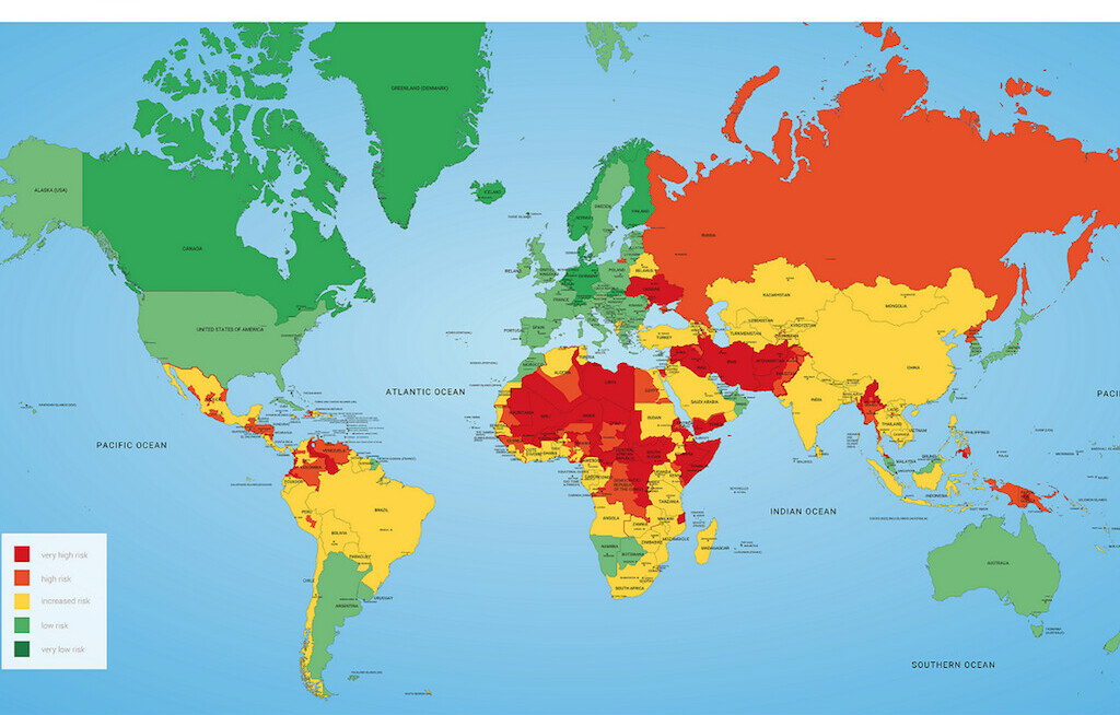 Krisenexperte A3M aktualisiert die Risk Map