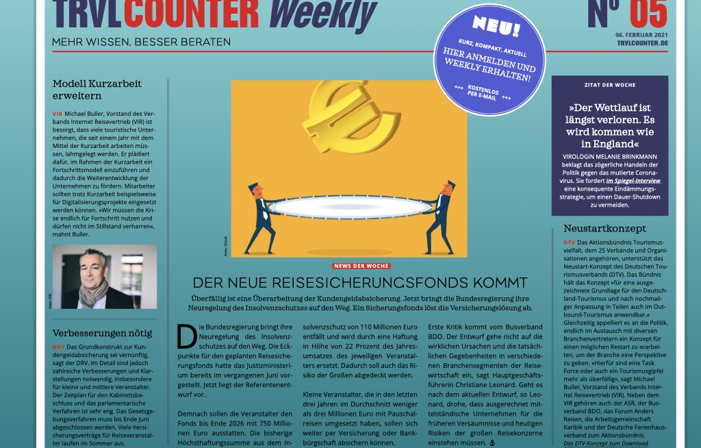 TRVL Counter WEEKLY Nr. 05 vom 06.02.2021