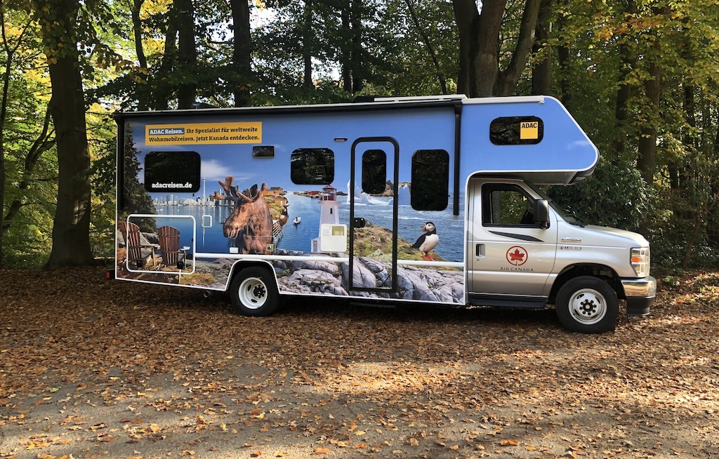 Kanadischer Camper als Verkaufsunterstützung