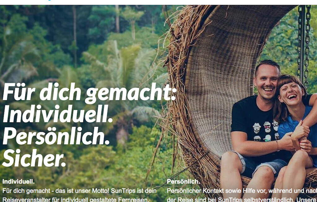 Sun Trips überarbeitet den Internet-Auftritt