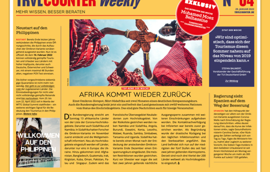TRVL Counter WEEKLY Nr. 04 vom 29. Januar 2022